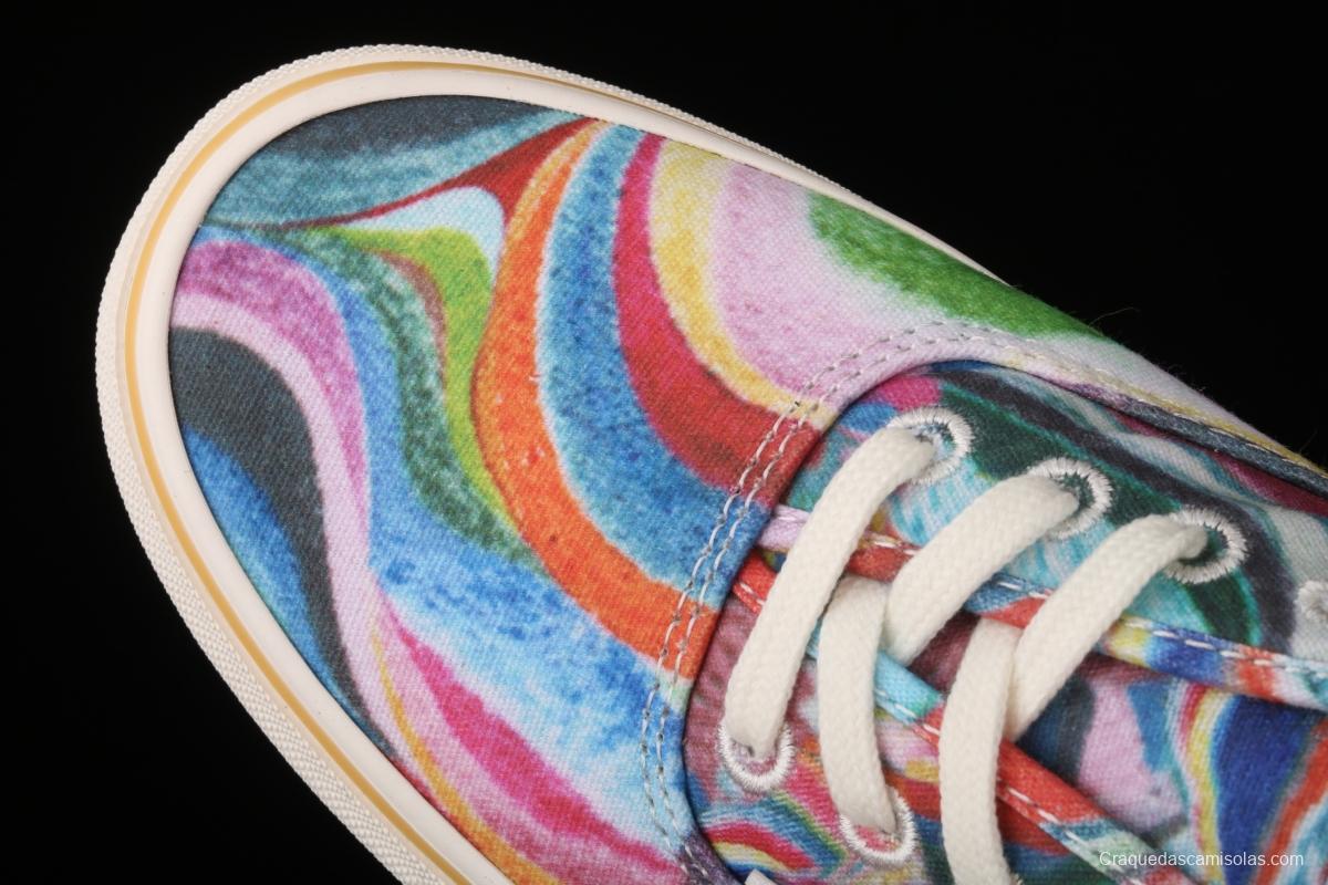 Vans Authentic SF color printing color sole environmental protection canvas board shoes VN0A3MU642D