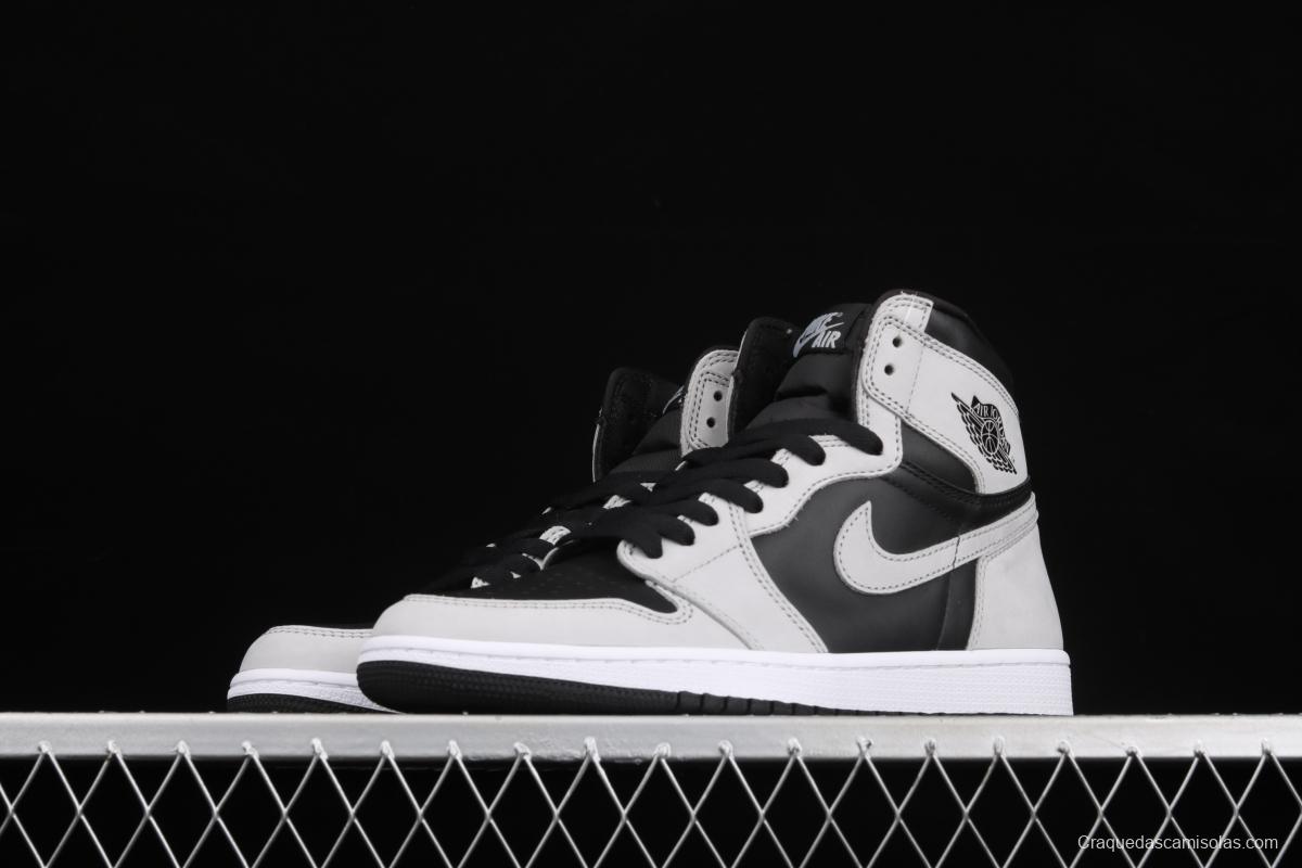 Air Jordan 1 High Gao Bang Gray Panda Shadow Gray 2.0 575441-035 555088-035