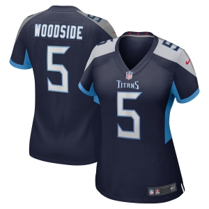 Women's Logan Woodside Navy Player Limited Team Jersey