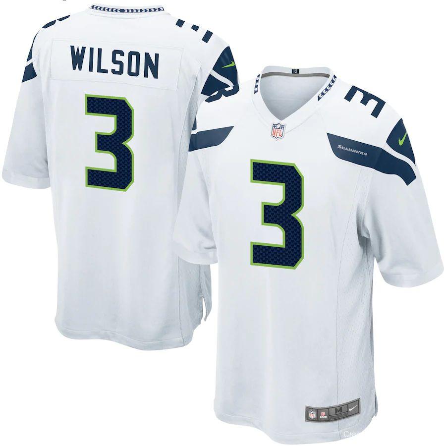 Mens Russell Wilson White Player Limited Team Jersey