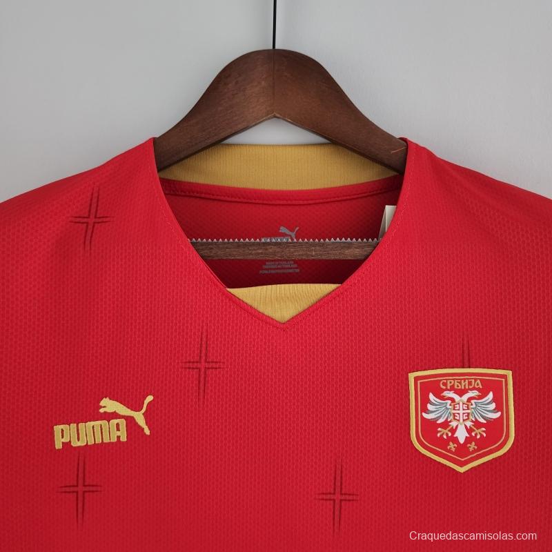 2022 Serbia Home Soccer Jersey