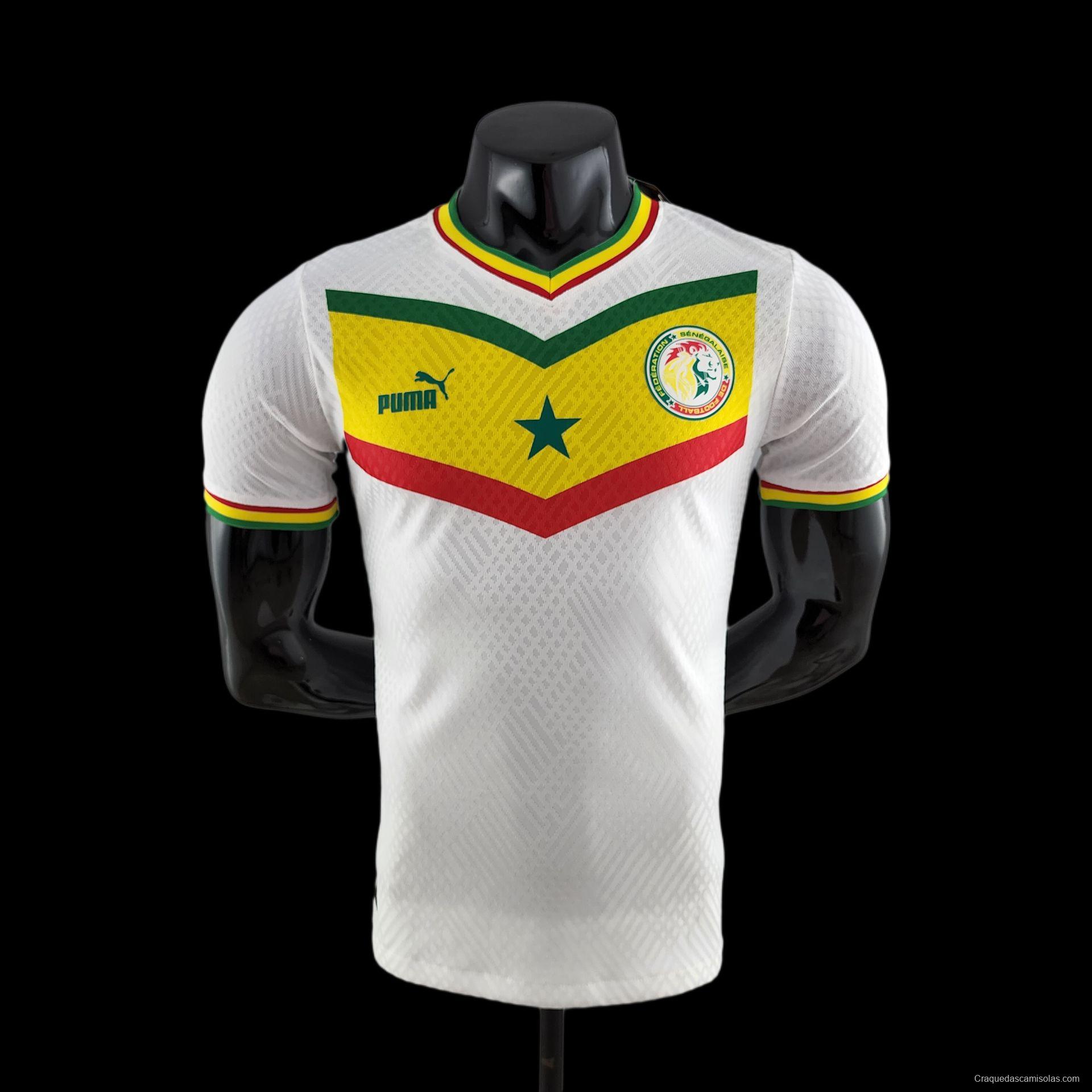 Player Version 2022 Senegal Home Soccer Jersey