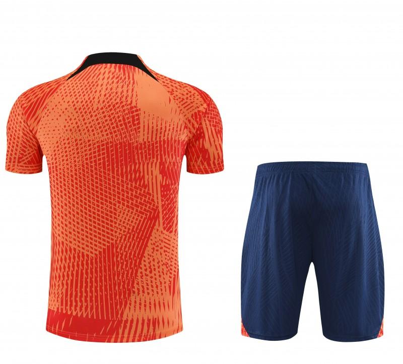 23 24 Atletico Madrid Orange Short Sleeve+Shorts