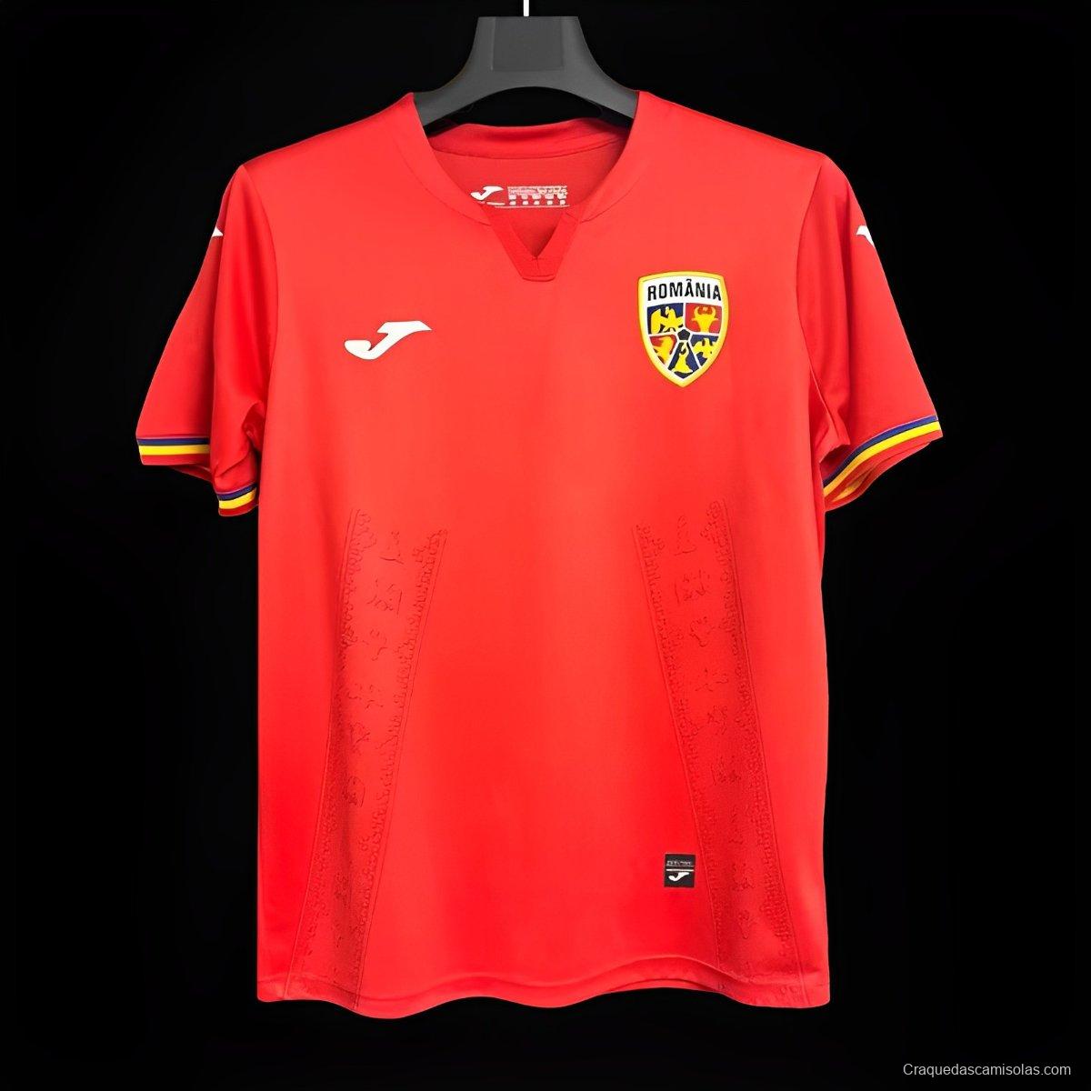 2024 Romania Away Red Jersey